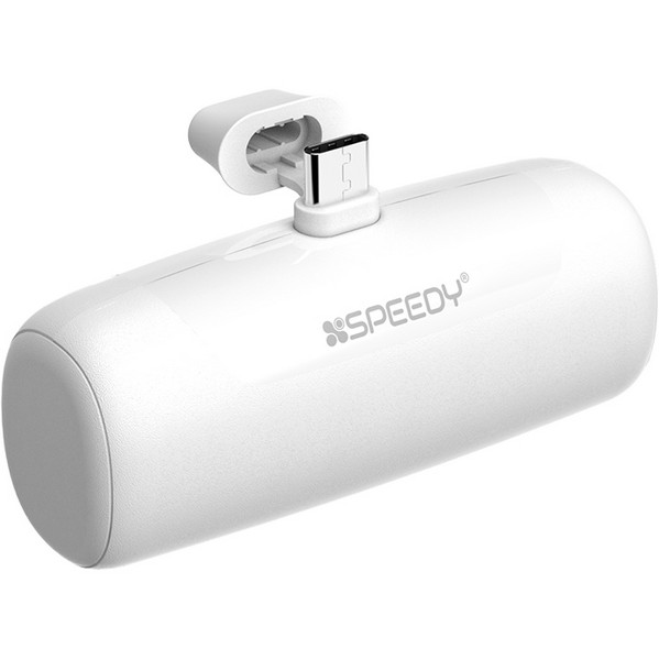 CP 일체형 미니 보조배터리(5,000mAh/SPE-PA5GPQCP/화이트/Speedy)