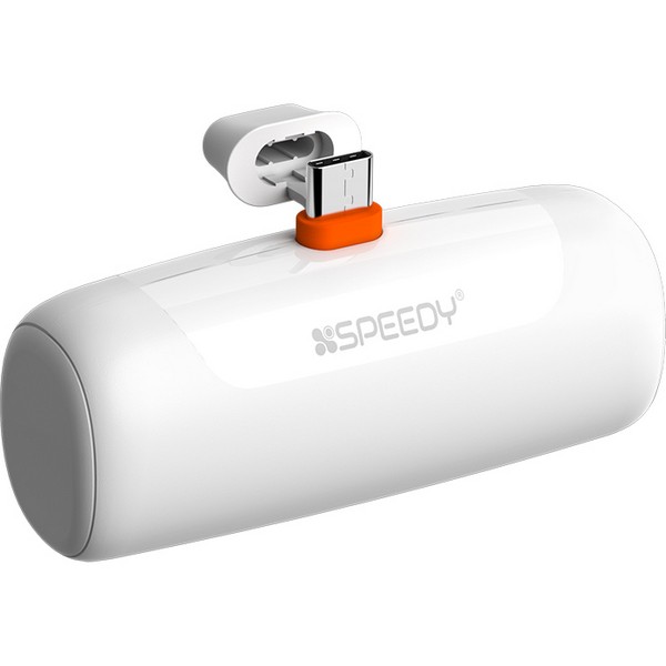 PD 20W 고속 CP 일체형 미니 도킹 보조배터리(5,000mAh/SPE-PA5PD20WCP/화이트/Speedy)