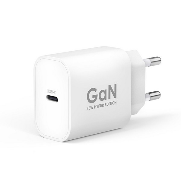하이퍼에디션 45W Gan C타입 PD 초고속 충전기(MR-HE-PD45P/화이트/MORAC)