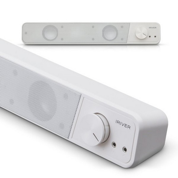 USB 스테레오 사운드바 스피커(IBS-300/화이트/아이리버)