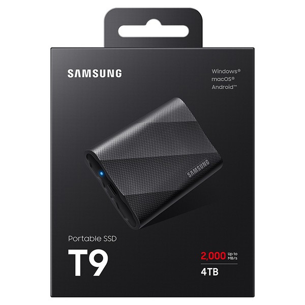 [업체별도배송]포터블 SSD T9(4TB/MU-PG4TOB/블랙/삼성)
