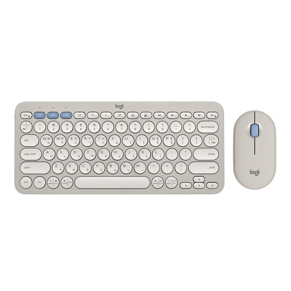 [업체별도배송]무선 키보드 마우스 세트(Pebble 2 Combo/샌드그레이/Logitech)