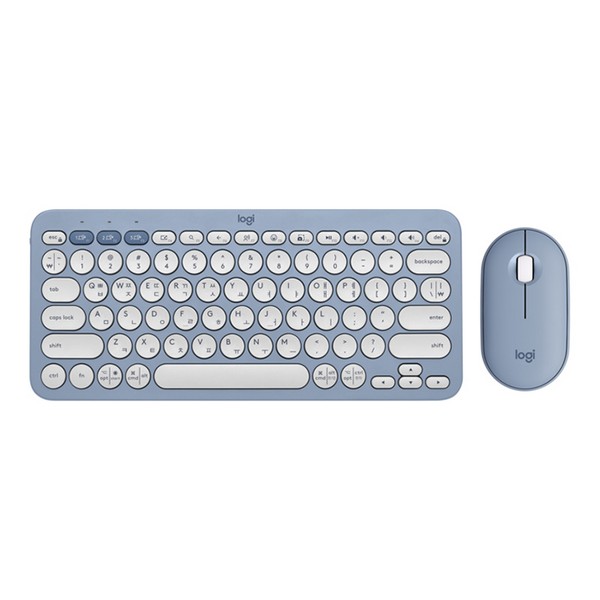 [업체별도배송]무선 키보드 마우스 세트(Pebble 2 Combo/블루/Logitech)