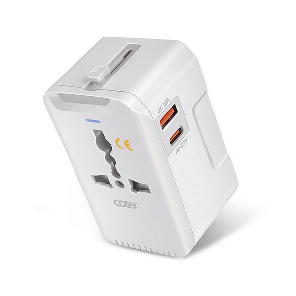 돌체20W(PD+QC3.0)여행용어댑터(TA2253PQ/화이트/코시)