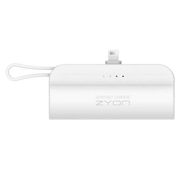 20W 고속충전 미니 일체형 보조배터리 5000mAh(ZMB-MB20/8 to C/자이온)