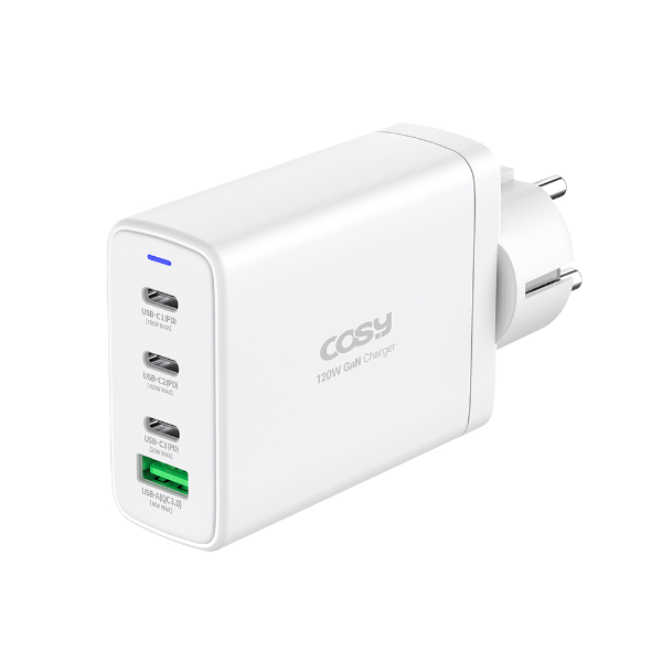 120W 4포트 GaN(PD+QC)멀티 초고속 충전기(CGR2275PQ/코시)