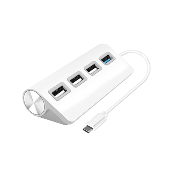 모네 타입C USB3.0+USB2.0 4포트 허브(UH2015C/화이트/코시)
