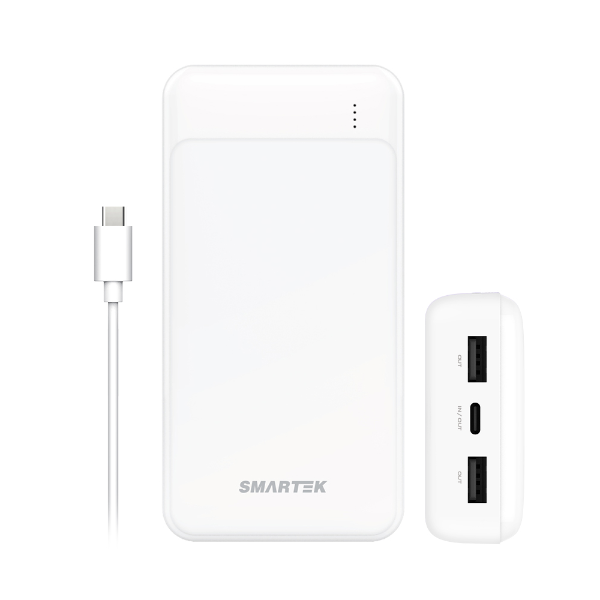3포트 보조배터리(20,000mAh/STPB-GB2/화이트/스마텍)