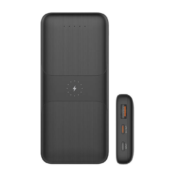 PD 20W 퀵 차징 유무선 고속충전 보조배터리(10,000mAh/STPB-WB1/블랙/스마텍)