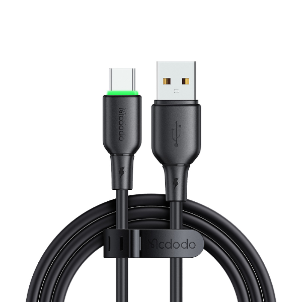 알파 LED C타입 고속충전 케이블(CA-4751/1.2m/블랙/MCDODO)