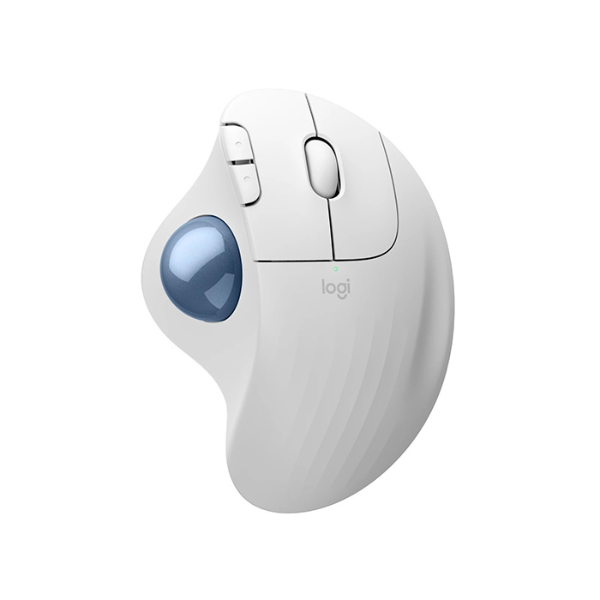 트랙볼 블루투스 마우스(ERGO M575S/OFFWHITE+BLUE BALL/Logitech)