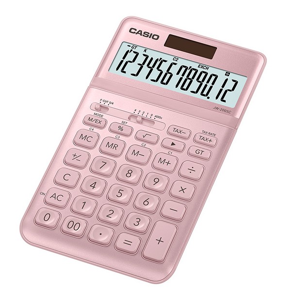 계산기(JW-200SC/핑크/CASIO)