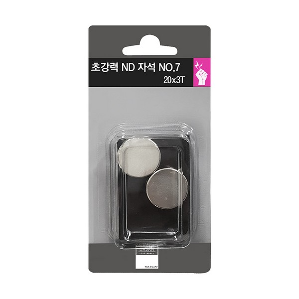 초강력 ND자석 (No.7/20*3T/4입/다산사무기)