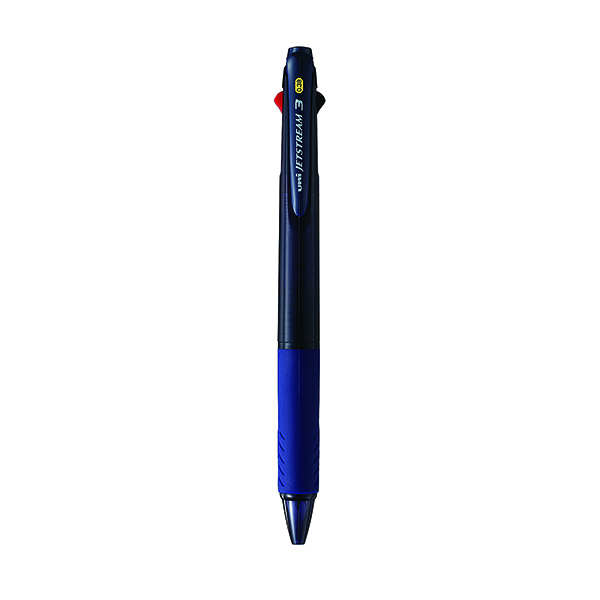 제트스트림 3색볼펜(0.38/SXE3-400-38/네이비바디/1자루/MITSUBISHI)