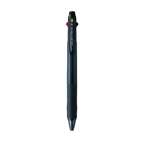 ⓒ제트스트림 3색볼펜(0.38/SXE3-400-38/검정바디/1자루/MITSUBISHI)