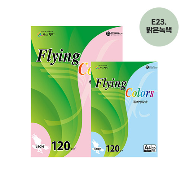 플라잉칼라 A4(E23/밝은녹색/120g/20매/삼원)