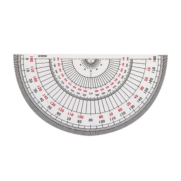 [업체별도배송]반원분도기 18cm(아톰/1개)