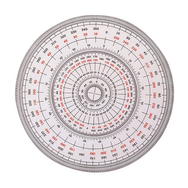 [업체별도배송]전원분도기 18cm(아톰/1개)