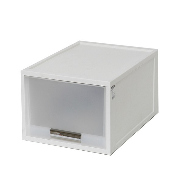 화인 화이트 스텝 서랍박스 40cm(2호/1단/창신리빙) 오피스디포