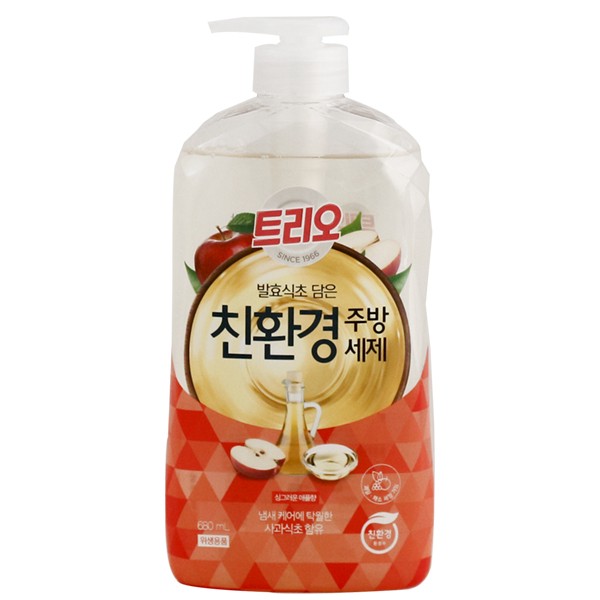 트리오 발효식초 담은(용기/애플/680ml)