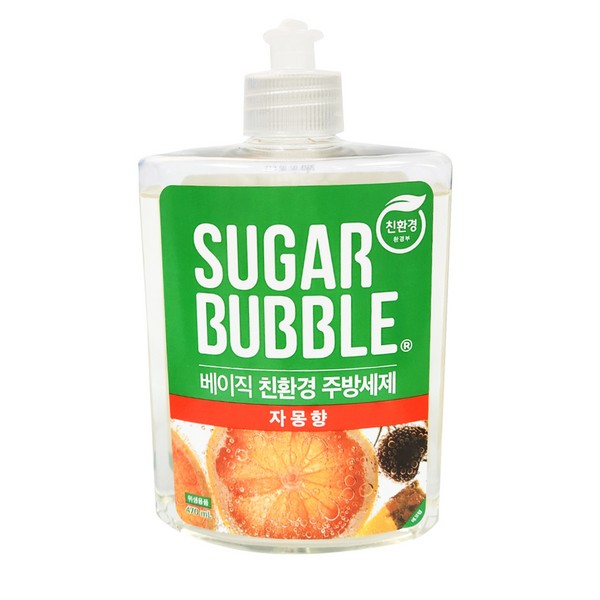 슈가버블 베이직 주방세제(470ml/용기/자몽향)