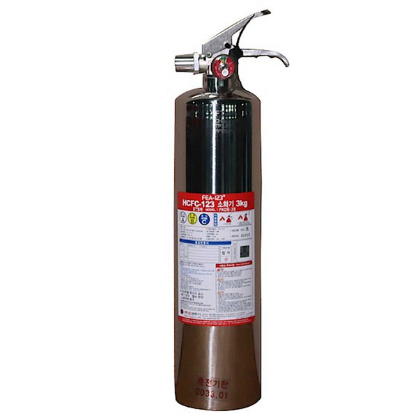 [업체별도배송]가스식 소화기 3kg(HCFC-123/FKDE-3S/나비PB)