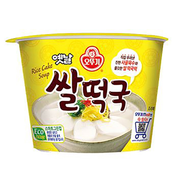 [업체별도배송]옛날 쌀떡국(166.6g*12개/박스/오뚜기)