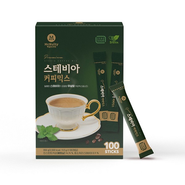 맥널티 스테비아 커피믹스 100개입