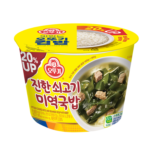 [업체별도배송]진한쇠고기미역국밥(314g/12개/BOX/오뚜기)