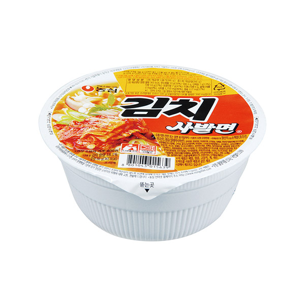 [업체별도배송]농심 김치사발면 컵라면 86g 6입