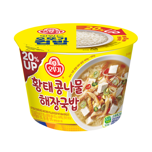 [업체별도배송]황태콩나물해장국밥(301.5g/12개/BOX/오뚜기)