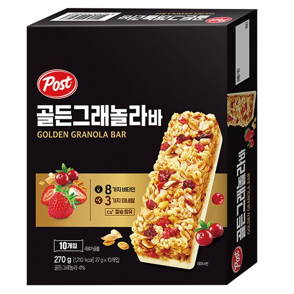 ⓐ포스트 골든그래놀라 밀크바(27gx10개/동서식품)