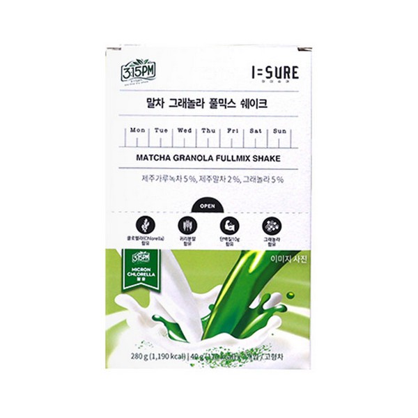 3시15분 콜라보 그래놀라 풀믹스 말차(40gx7T/다정)