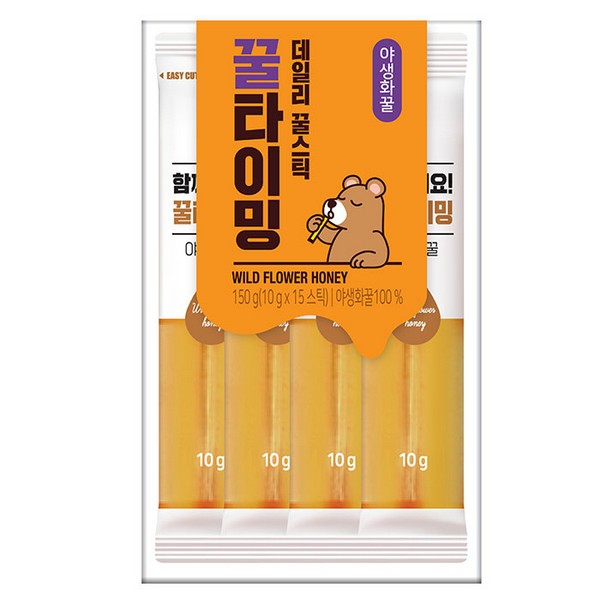꿀타이밍 스틱꿀 야생화 10g x 15스틱