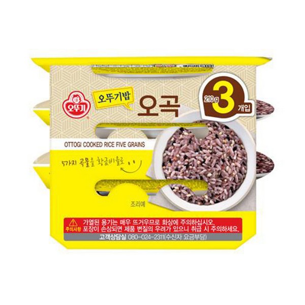 맛있는 오뚜기밥 오곡밥(210g/3EA/오뚜기)