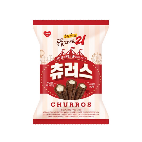 구워만든곡물그대로21 츄러스144g