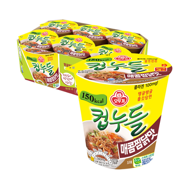 [업체별도배송]컵라면 컵누들 매콤찜닭맛 1박스=37.8gx6개입 오뚜기