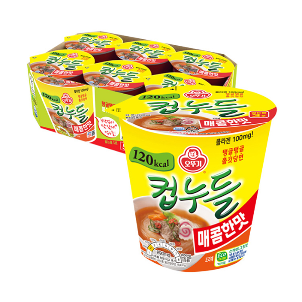[업체별도배송]컵라면 컵누들 매콤한맛 1박스=37.8gx6개입 오뚜기