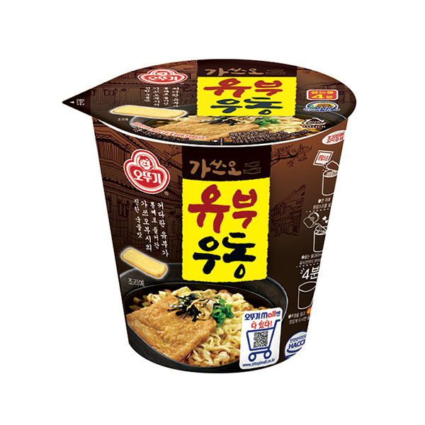[업체별도배송]유부우동_컵 (62G*15개/BOX/오뚜기)