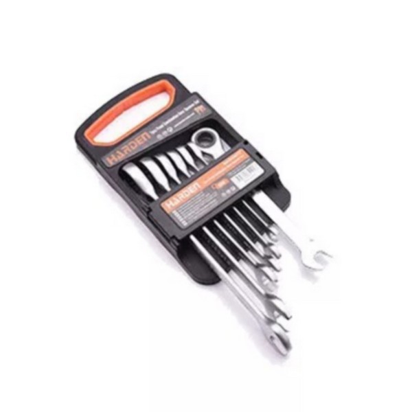 [업체별도배송]기어라쳇렌치 세트(540117/mm타입/8~19mm/7PCS/나비PB)