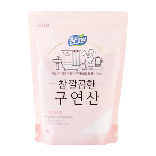 [업체별도배송]참그린 참 깔끔한 구연산(1kg/라이온코리아)
