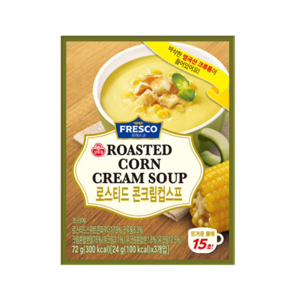 로스티드콘크림컵스프 72g(24g/3입/프레스코)