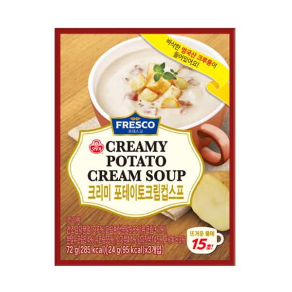 크리미포테이토크림컵스프 72g(24g/3입/프레스코)