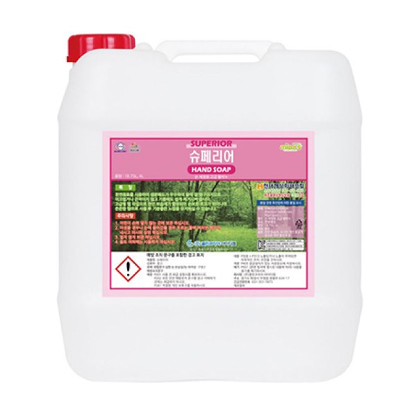 [업체별도배송]한국아이디켐 핸드워시 슈페리어 액체(펄타입) 18.75L 1EA
