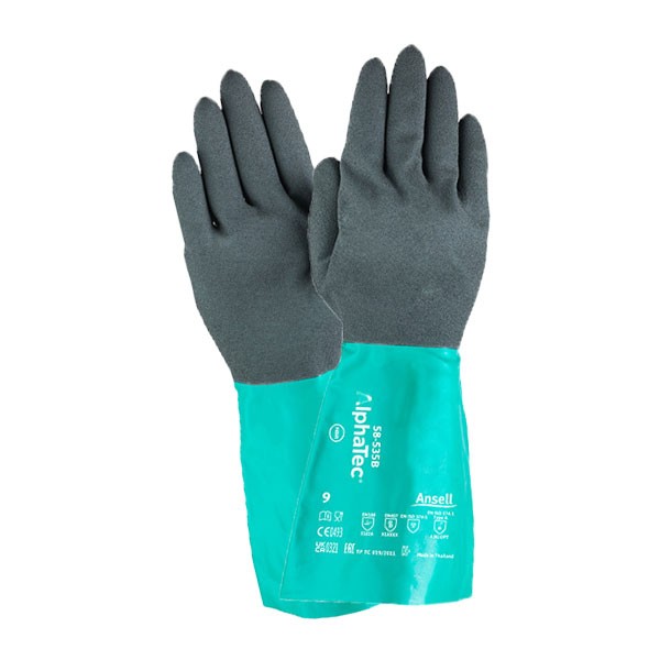 ANSELL 내화학장갑 알파텍 58-535B NITRILE 350mm 8호