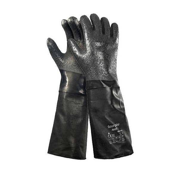 ANSELL 내화학장갑 알파텍 19-024(스콜피오) NEOPRENE 450mm 10호