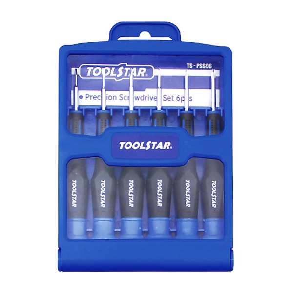 [업체별도배송]TOOLSTAR 정밀스크류드라이버세트 TOOLSTAR-S(TS-PSS06) (+)/(-) (+)1*25/0*25/00*25,(-)2.4*25/1.8*25/1.4*25