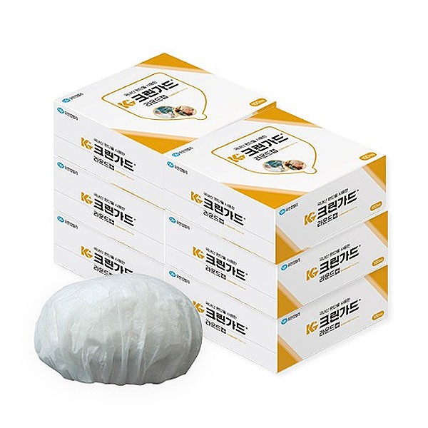 [업체별도배송]유한킴벌리 헤어캡 4402181 백색 부직포 원형(600EA/BOX)