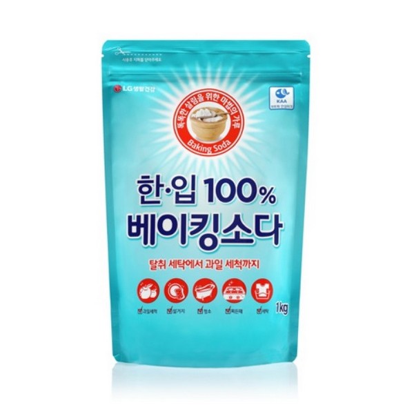 [업체별도배송]LG생활건강 베이킹소다 한입100%베이킹소다 파우치 4kg