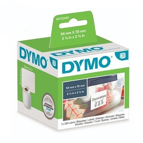 [업체별도배송]라벨 백색 (W)54mm*(D)70mm 아트지 롤(320EA/BOX)